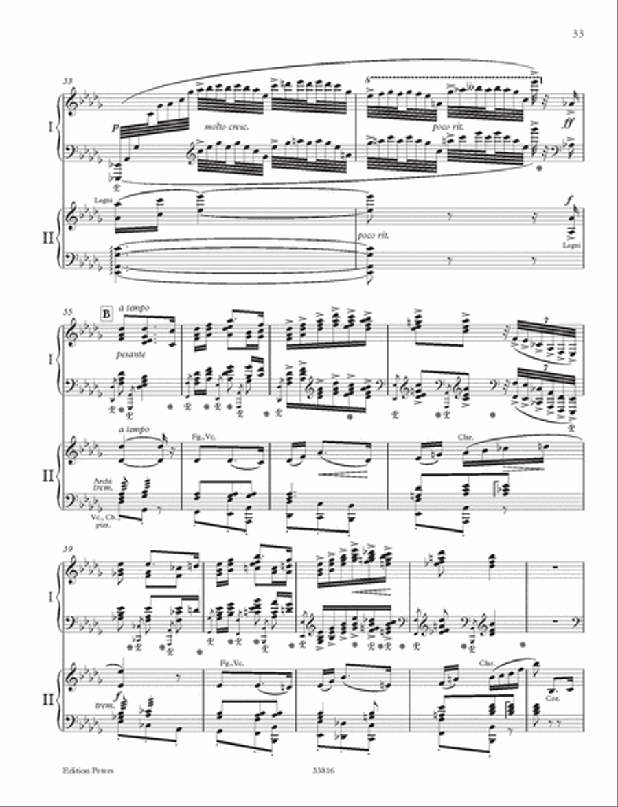 Piano Concerto in A minor Op. 16 (Edition for 2 Pianos) Piano Solo scores gallery preview page 4