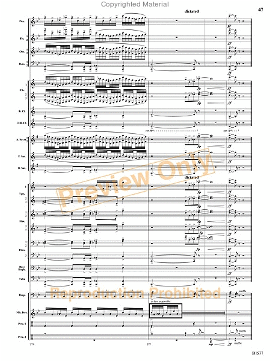 Evocatio Evocatio Concert Band scores gallery preview page 96