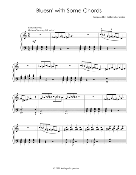 News for the Blues: 15 Intermediate Piano Solos image number null