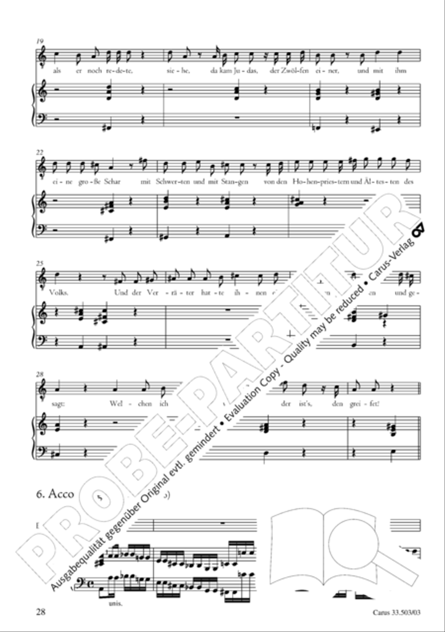 Passion according to St. Matthew (Passions-Musik nach dem Evangelisten Matthaus) SSATB scores gallery preview page 29