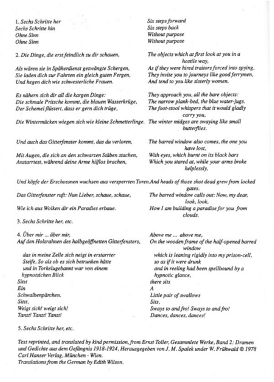 Prison Cycle Mezzo-Soprano Voice scores gallery preview page 2