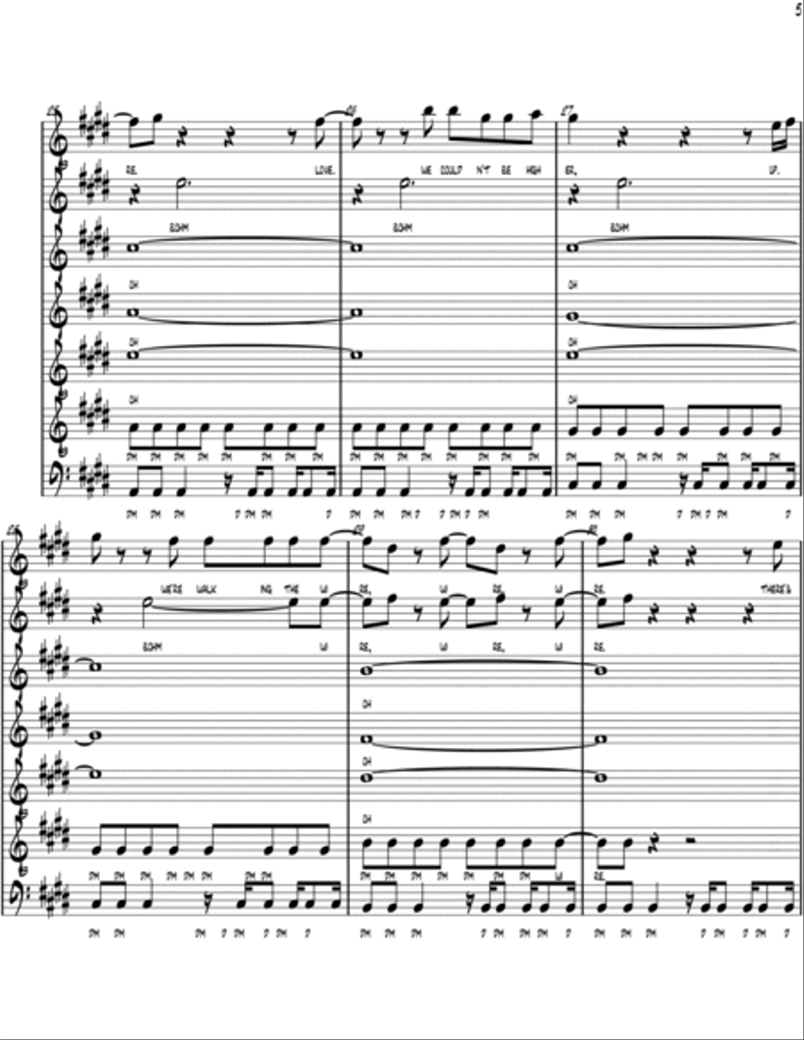 Walking The Wire 4-Part scores gallery preview page 5