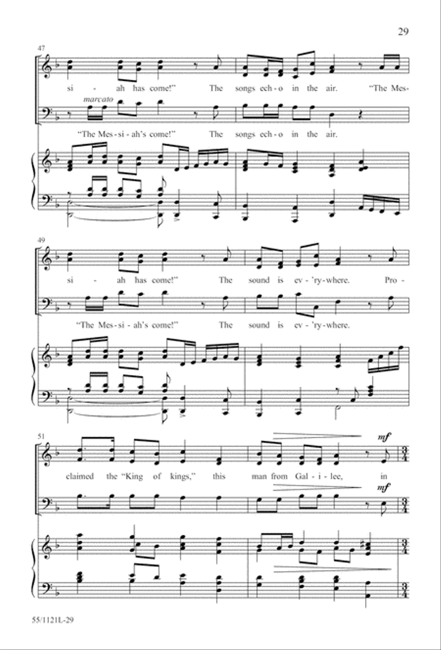 Touched by the Christ Touched by the Christ 3-Part scores gallery preview page 30