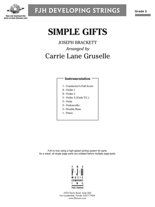 Simple Gifts: Score