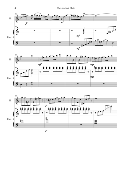 The Jubilant Flute: for Flute and Piano image number null