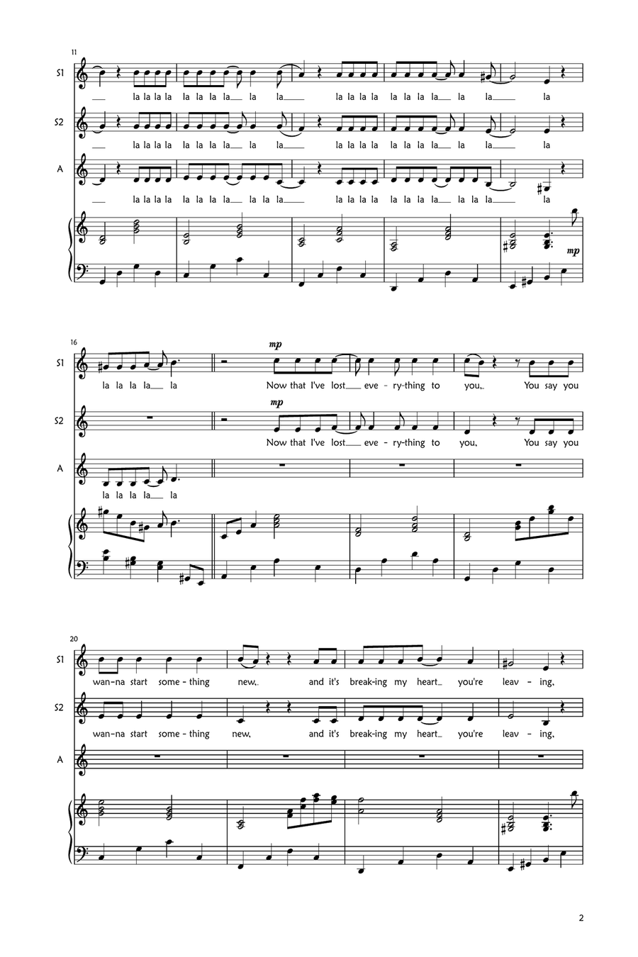 Wild World SSA scores gallery preview page 2