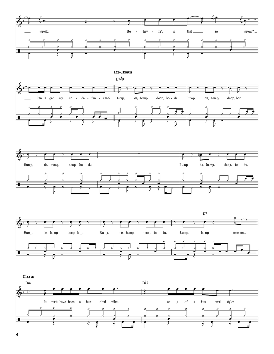 Hump De Bump Drum Set scores gallery preview page 4