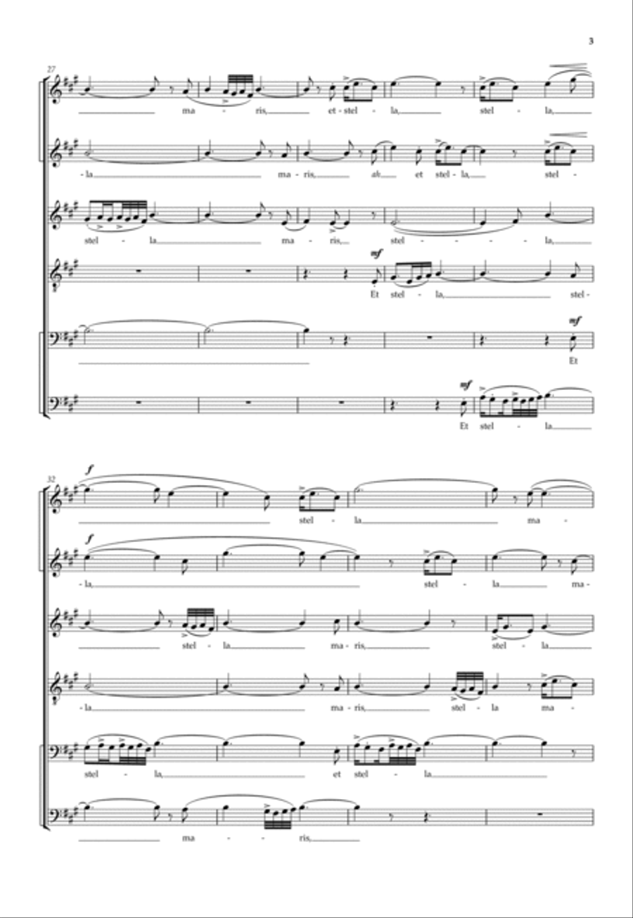 Alma Redemptoris Mater A Cappella scores gallery preview page 5