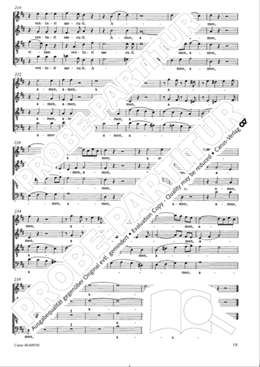 Missa in Angustiis 4-Part scores gallery preview page 20