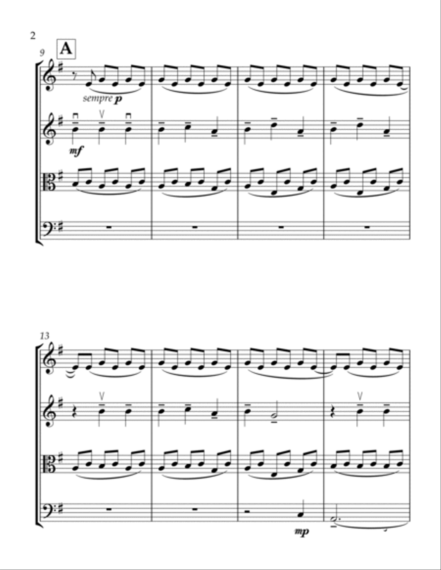 Liz On Top Of The World String Quartet scores gallery preview page 3