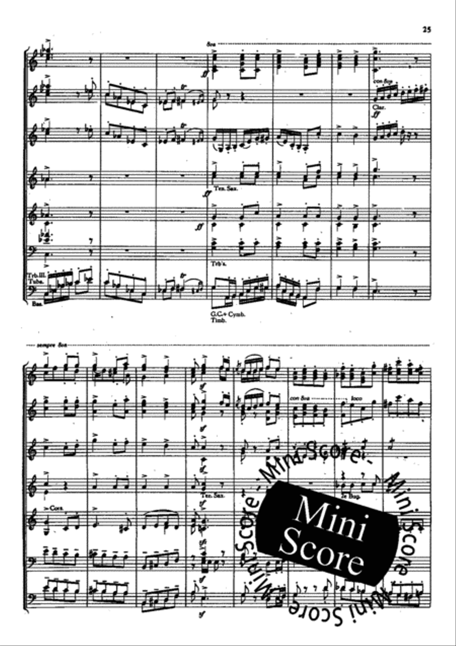 Piet Hein Rhapsodie Concert Band scores gallery preview page 27