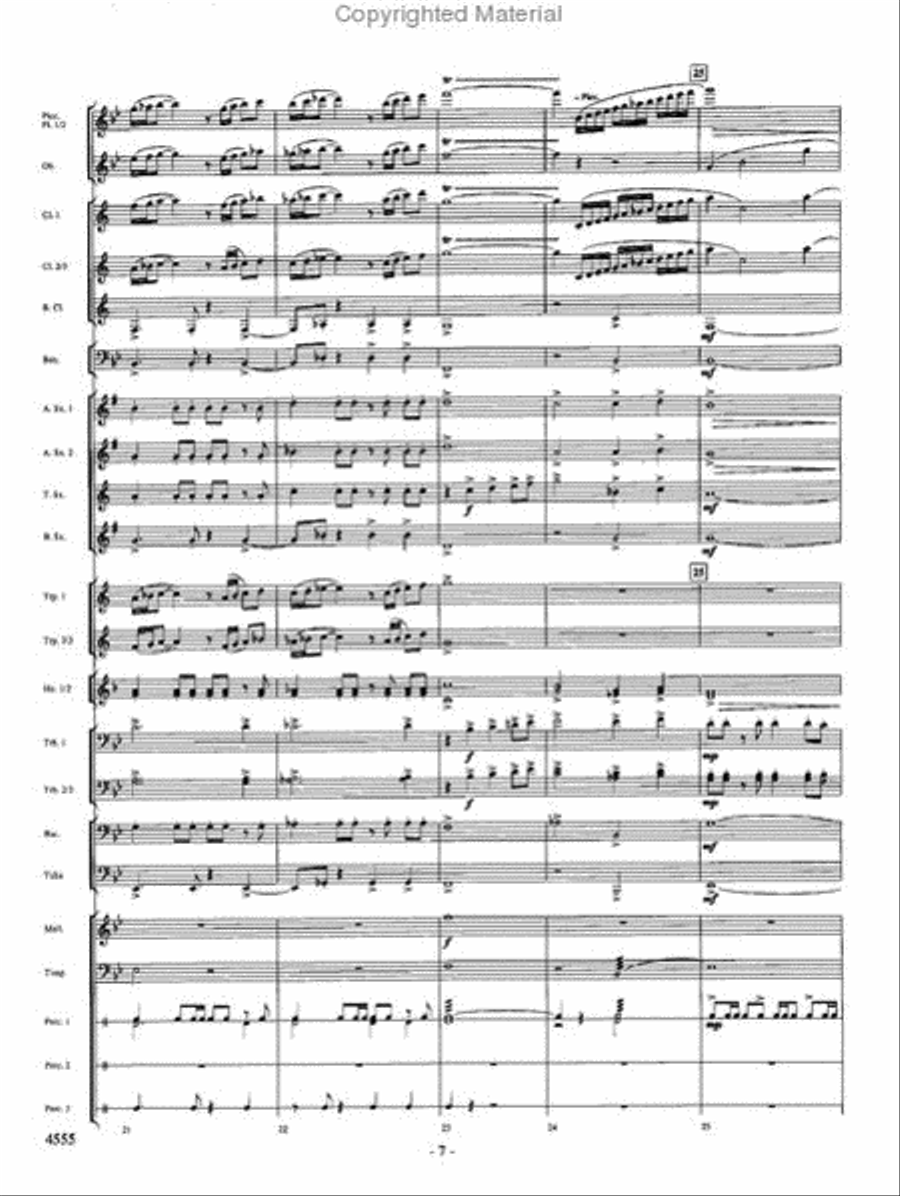 Beyond the Higher Skies Concert Band scores gallery preview page 6