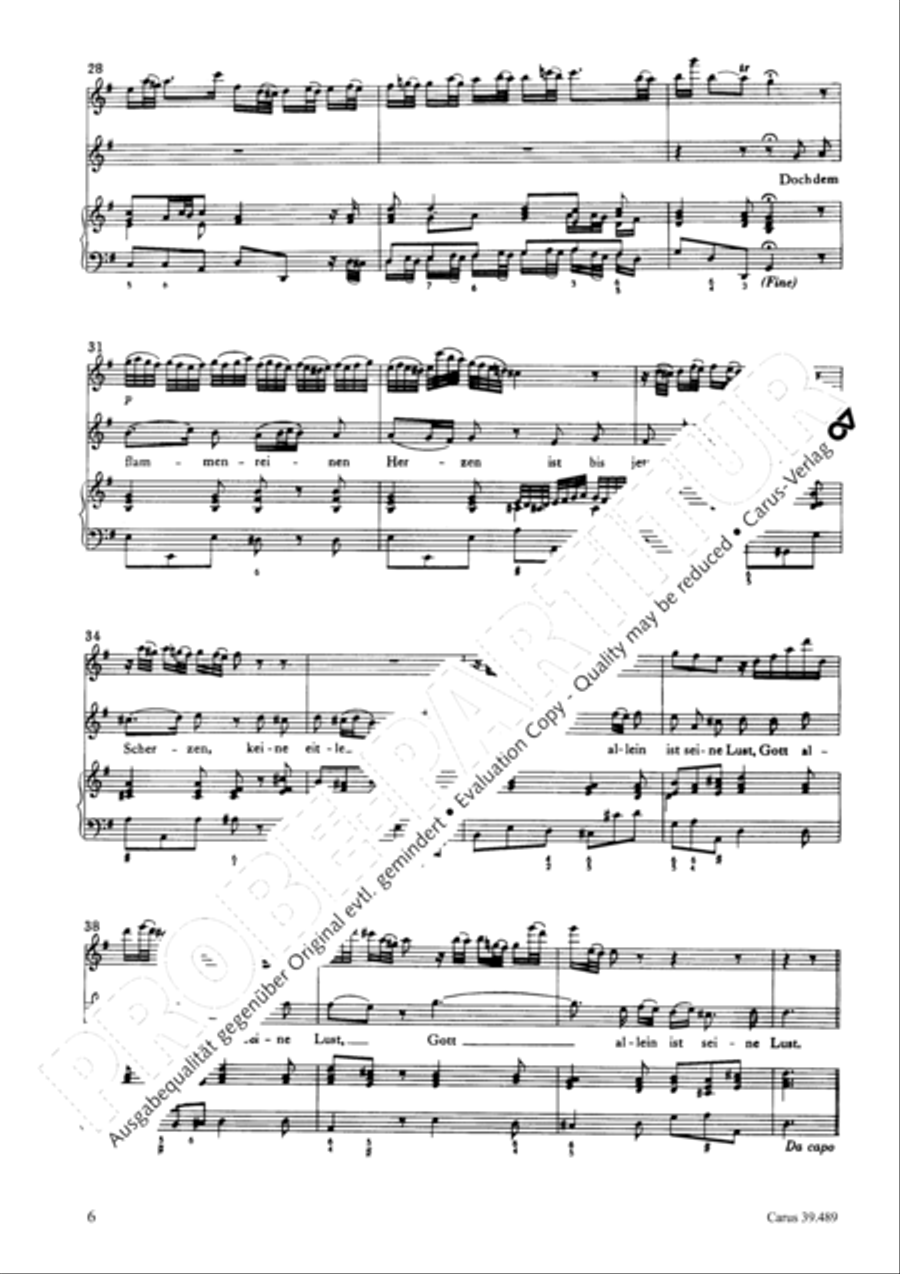Lauter Wonne, lauter Freude Recorder scores gallery preview page 6