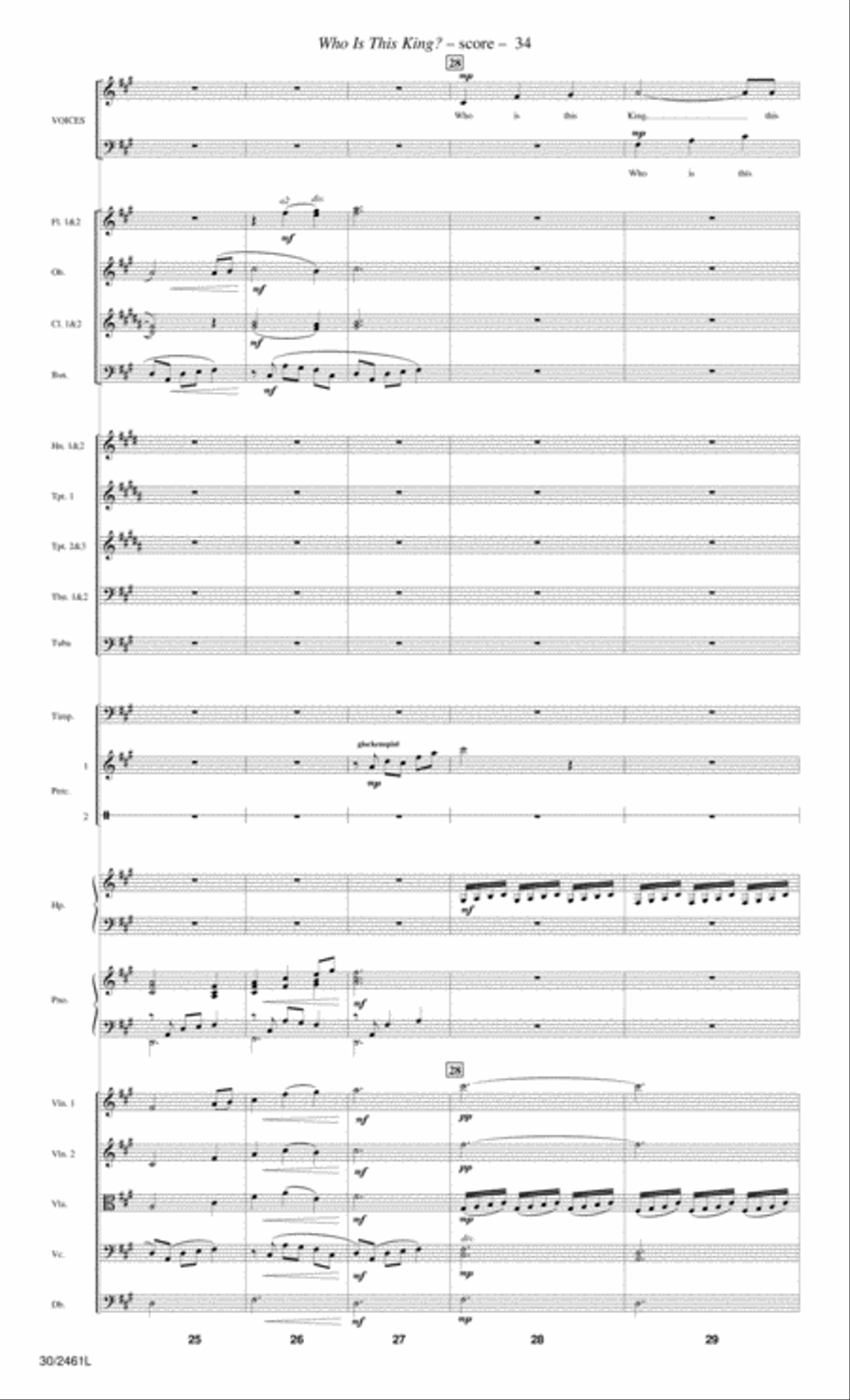 Journey to the Cross - Orchestral Score and Parts Choir scores gallery preview page 36