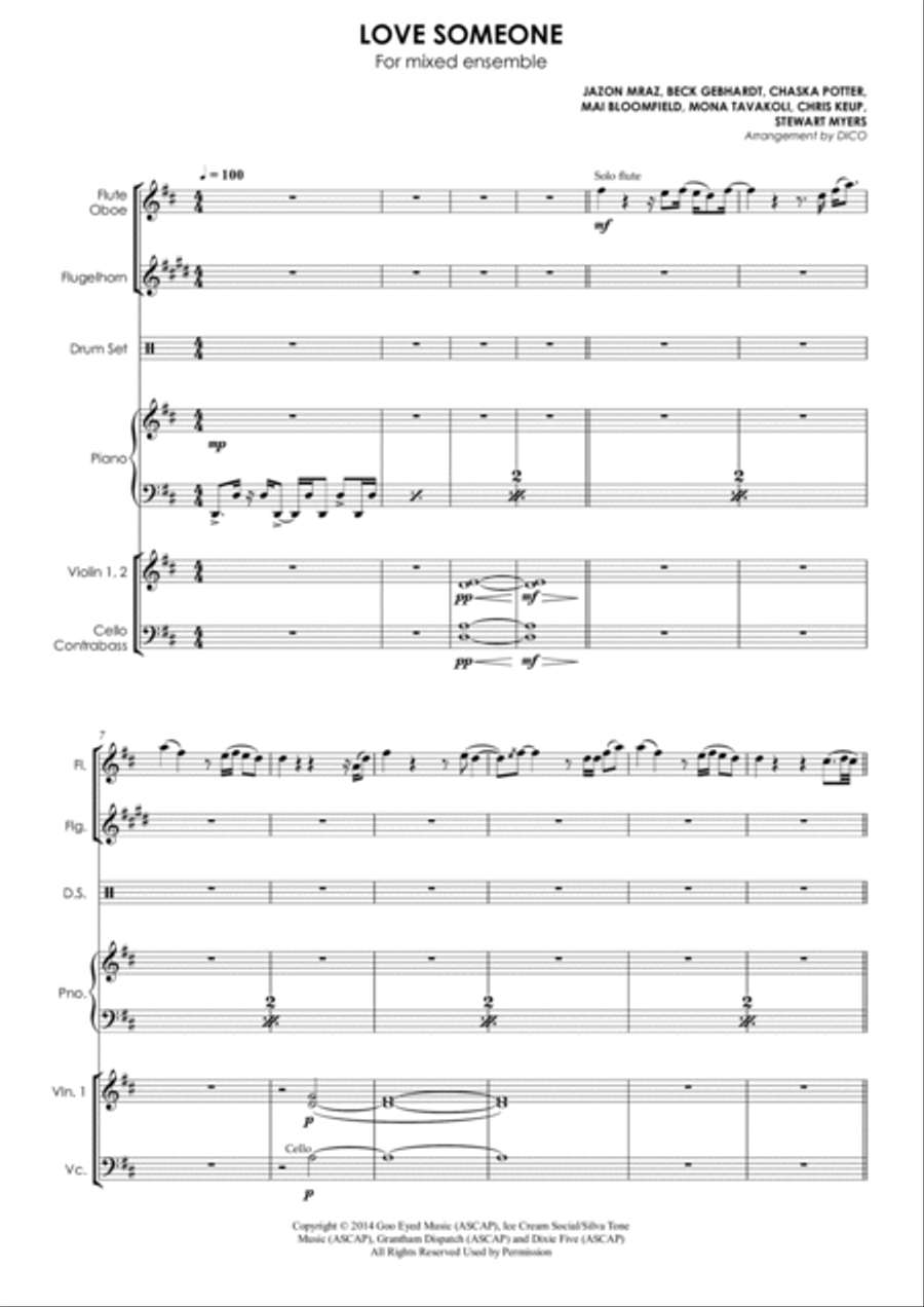 Love Someone Love Someone Large Ensemble scores gallery preview page 4