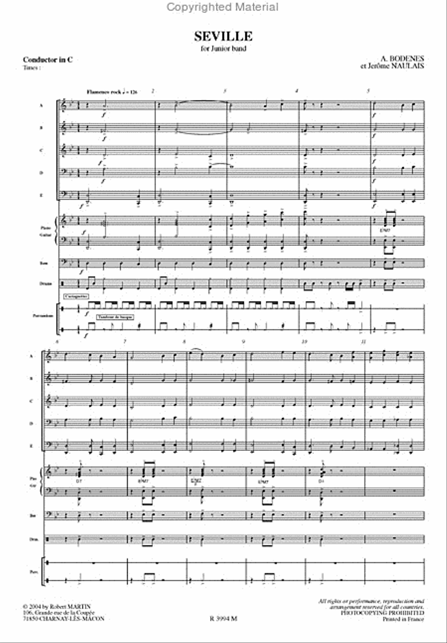 Seville Concert Band scores gallery preview page 2