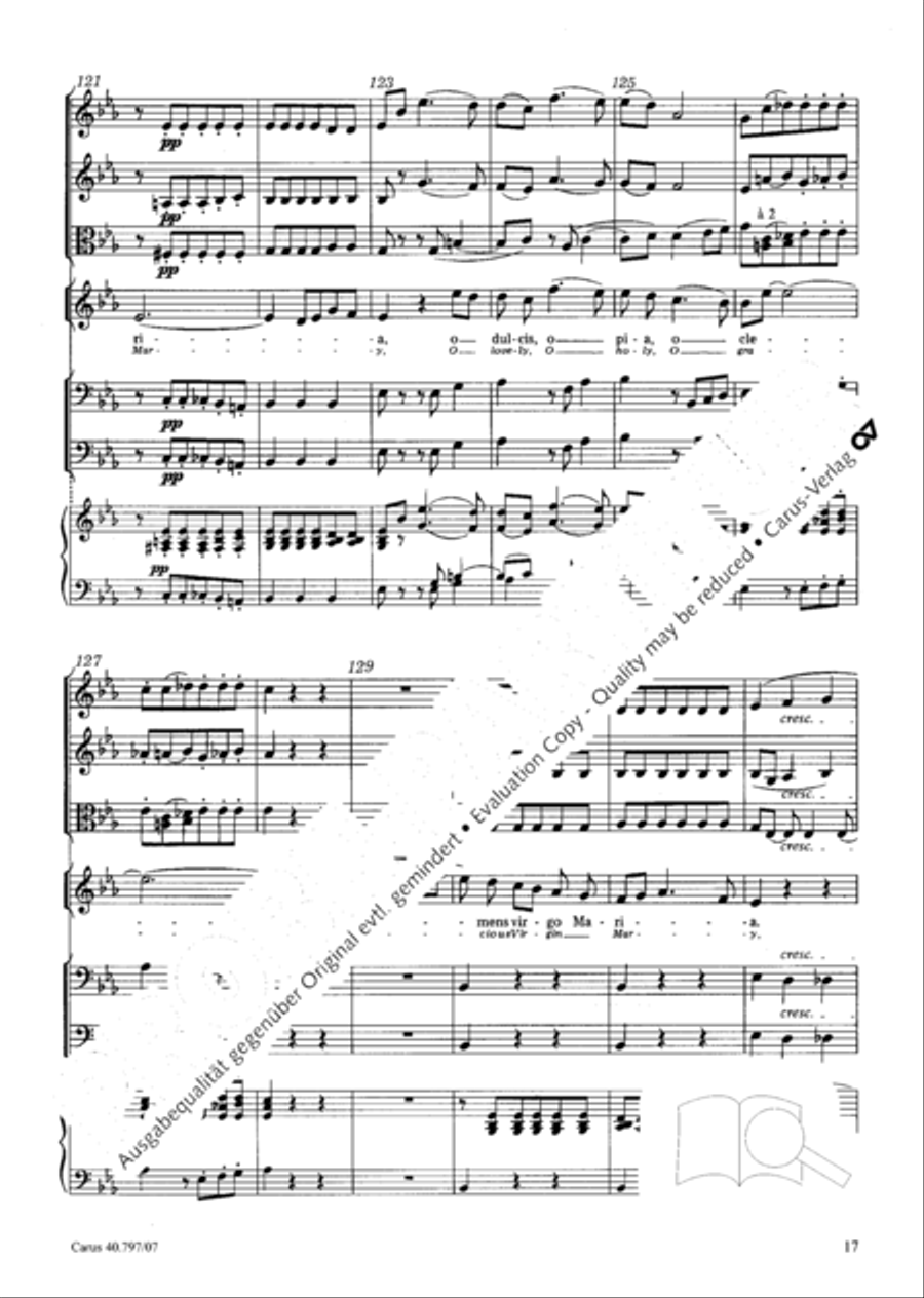 Ave maris stella (Ave maris stella (Ave, Stern der Meere)) Flute scores gallery preview page 18