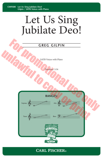 Let Us Sing Jubilate Deo! image number null