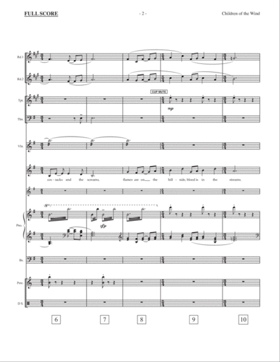 Children Of The Wind Large Ensemble scores gallery preview page 4