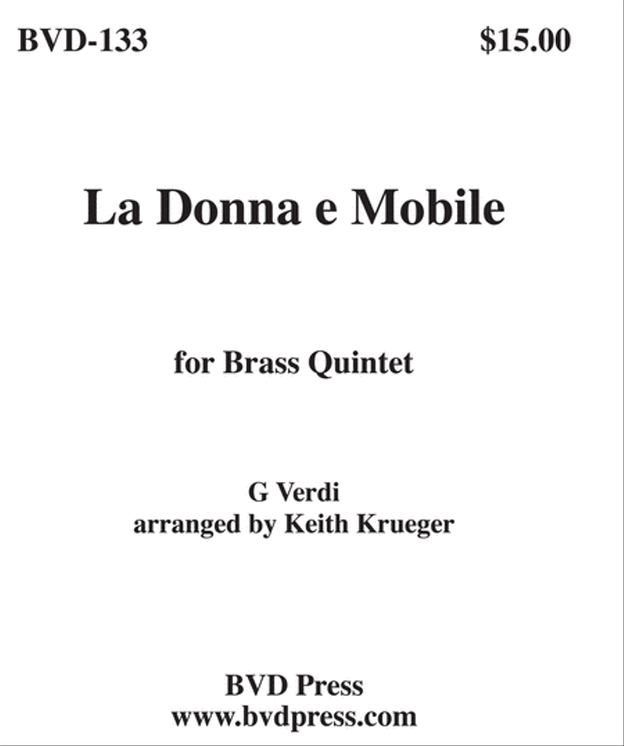 La Donna e Mobile Brass Quintet scores gallery preview page 1