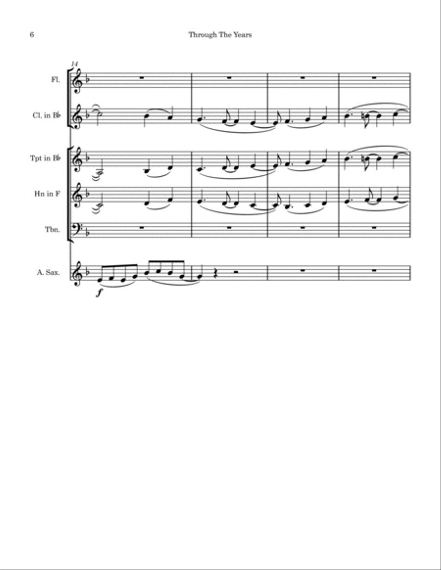 Through The Years Small Ensemble scores gallery preview page 6