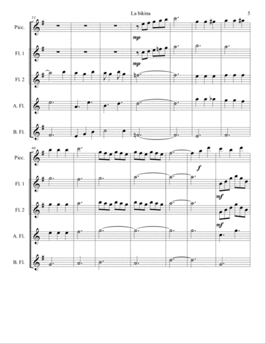La Bikina Small Ensemble scores gallery preview page 5