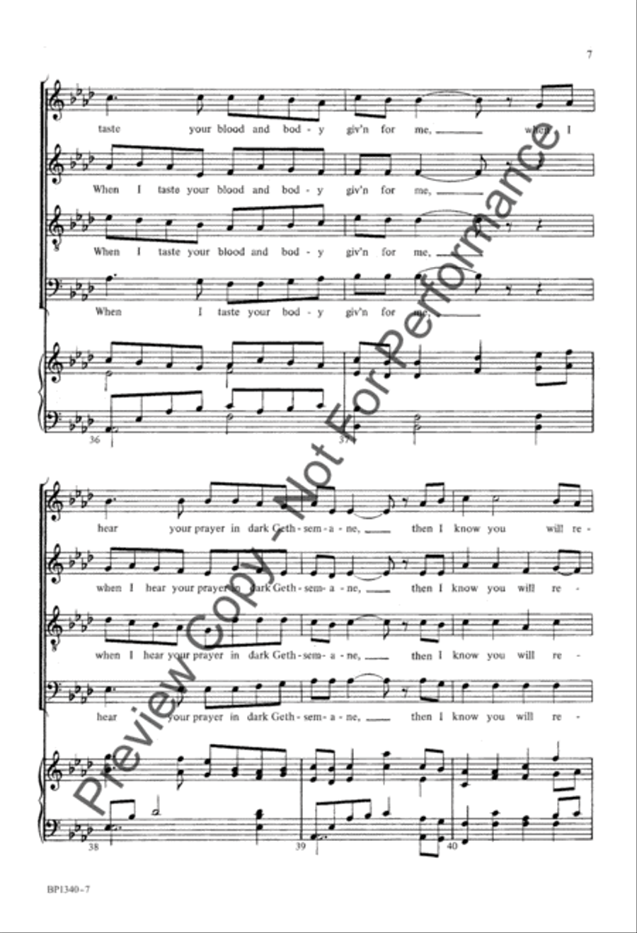 Remember Me 4-Part scores gallery preview page 8