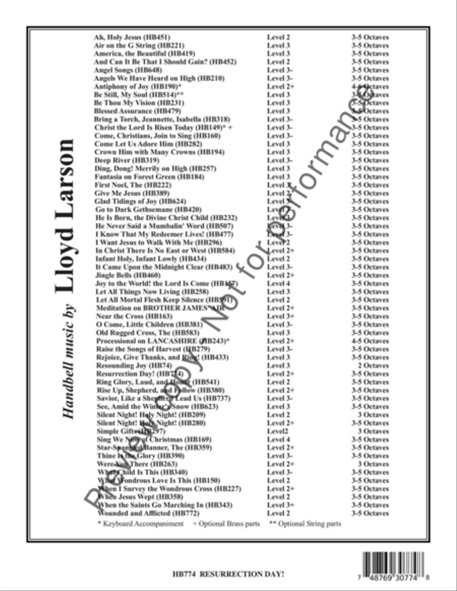 Resurrection Day Resurrection Day 5-Octaves scores gallery preview page 13