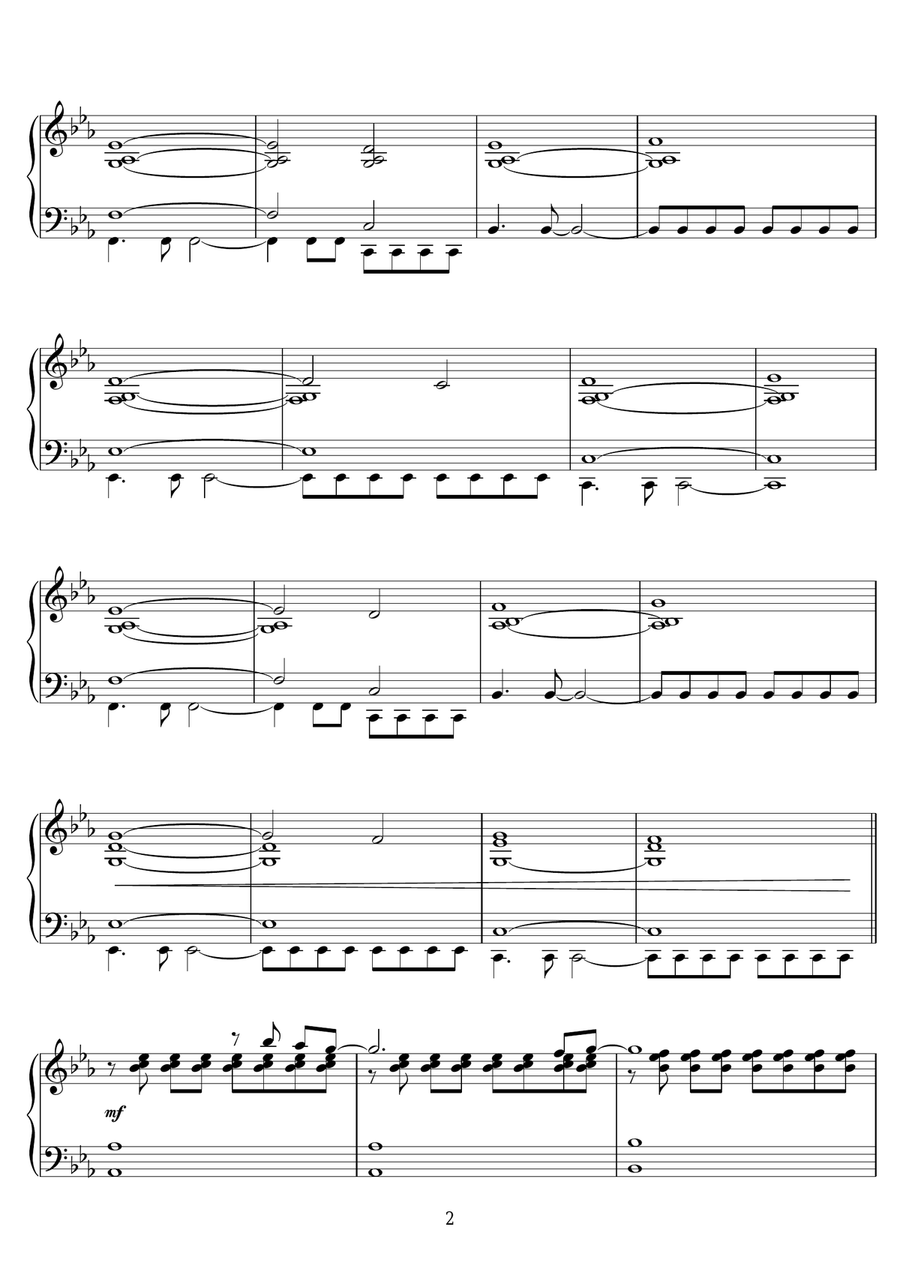 Finding Beauty Piano Solo scores gallery preview page 2