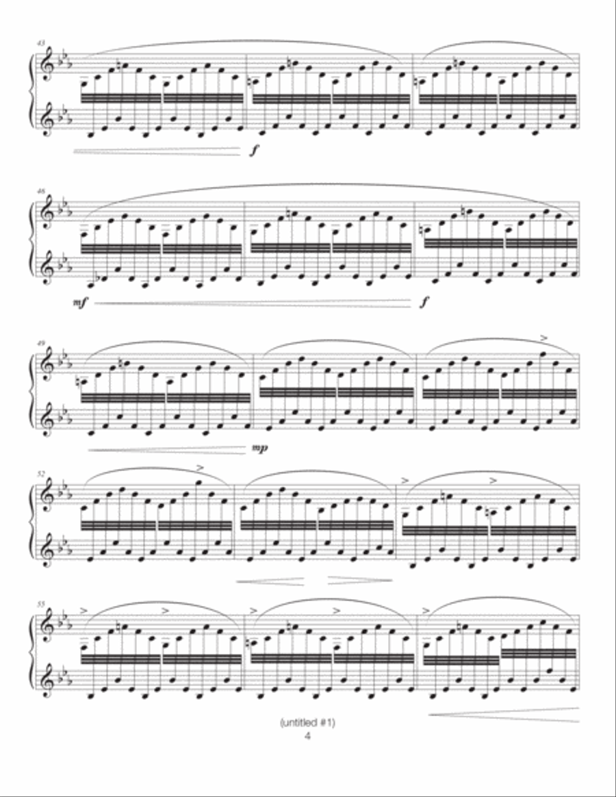 untitled #1 Piano Solo scores gallery preview page 5