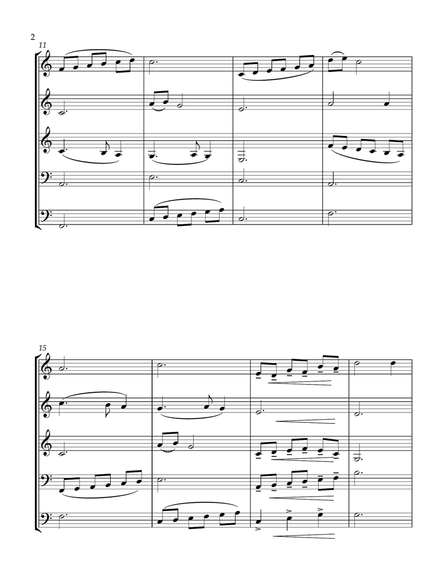 Silent Night Christmas scores gallery preview page 2