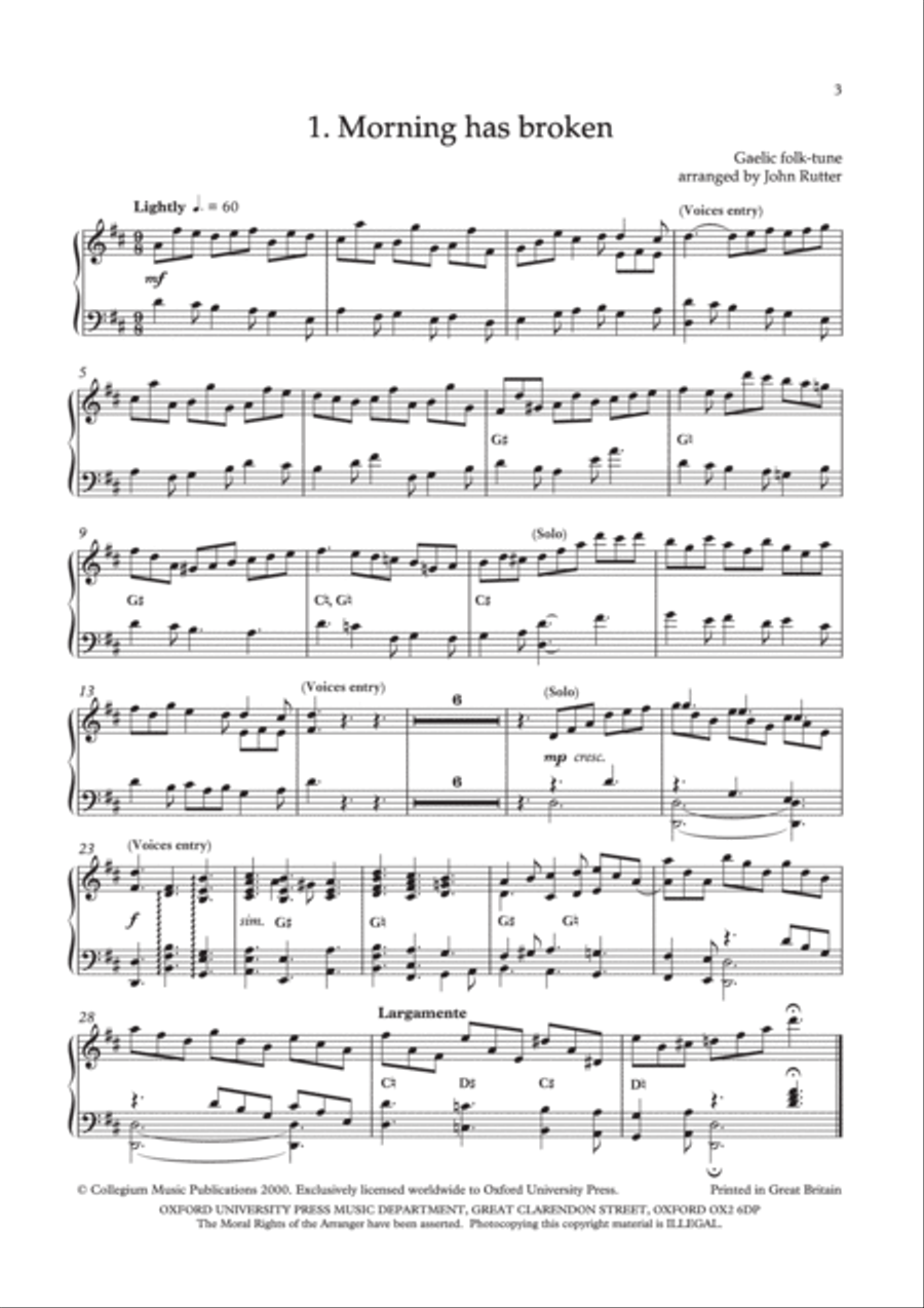 The Cambridge Singers Hymn series harp part Harp scores gallery preview page 3