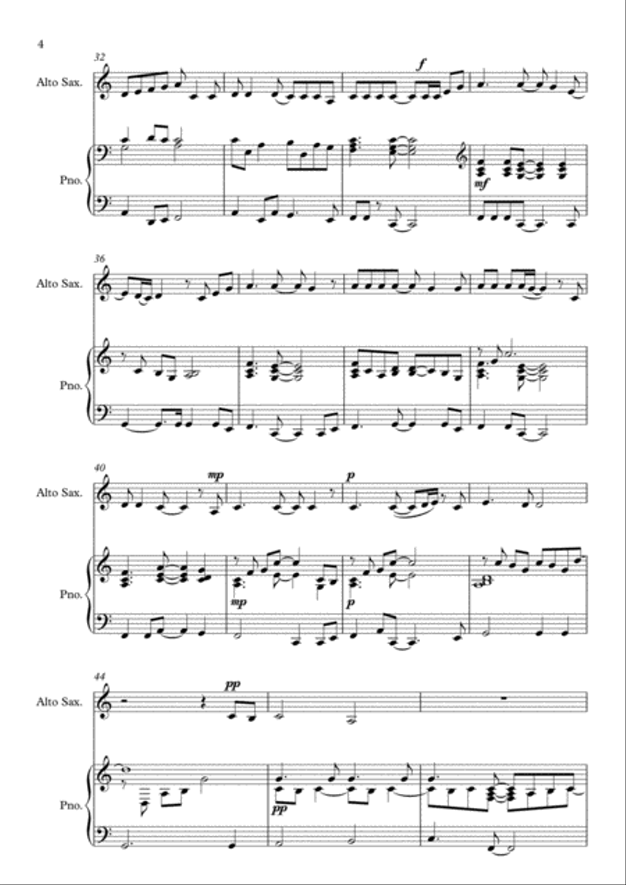 True Colors Alto Saxophone scores gallery preview page 4