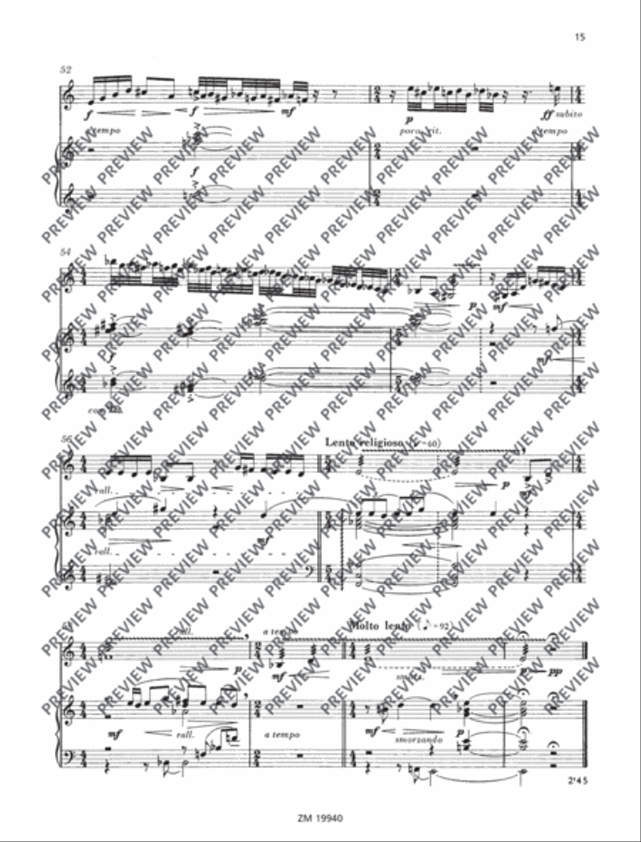 Suite Piano Accompaniment scores gallery preview page 16
