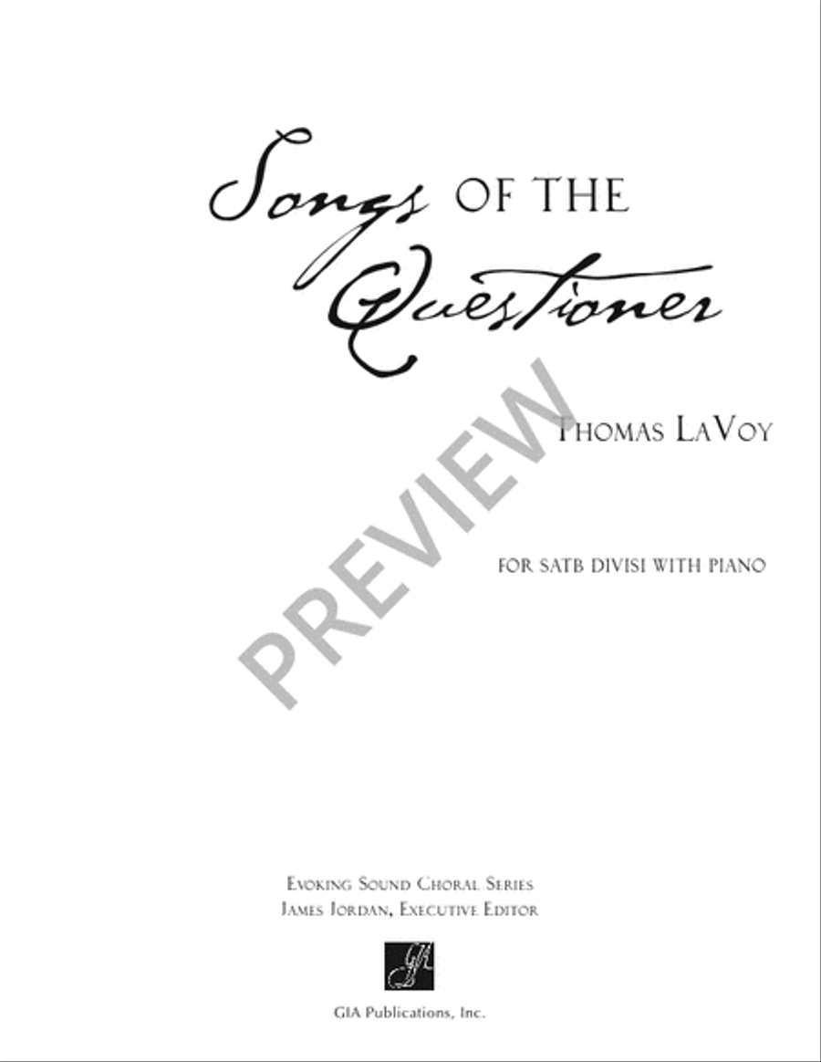 Songs of the Questioner Divisi scores gallery preview page 2