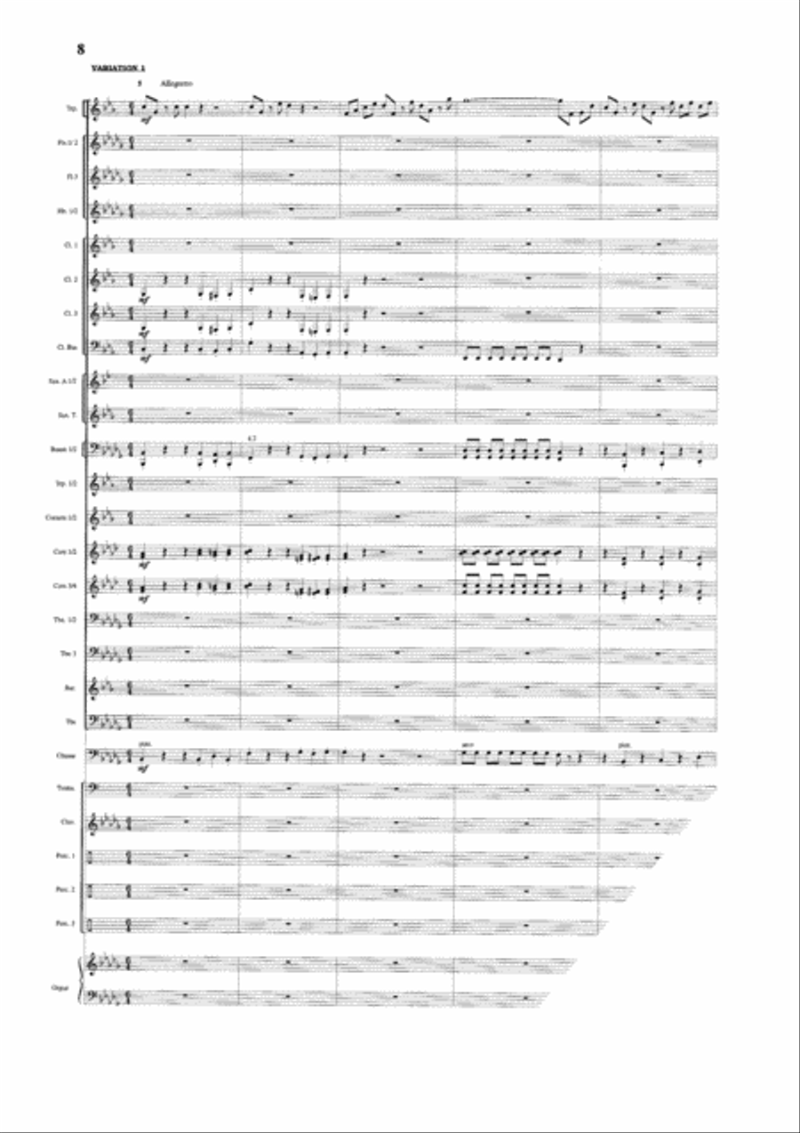Thema und Variationen Concert Band scores gallery preview page 5
