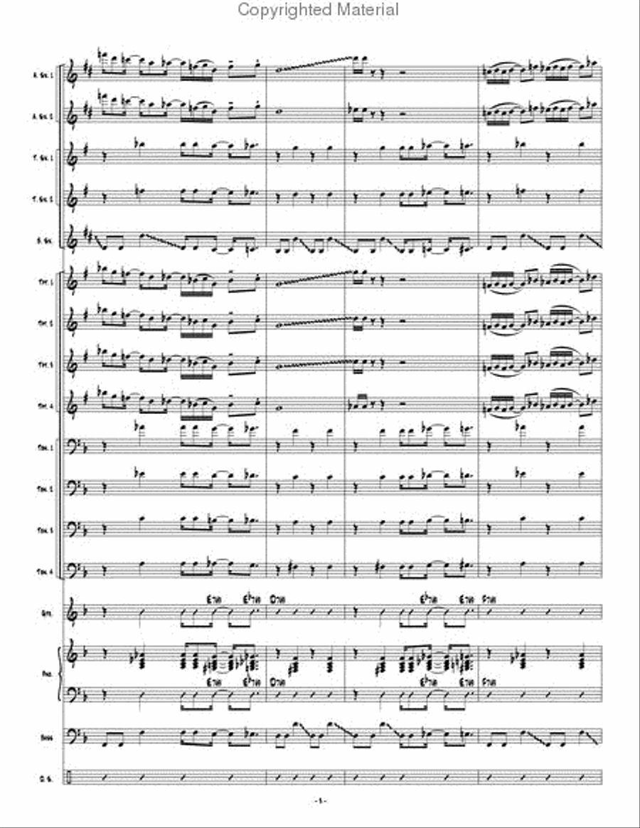 Psychopathic Cyber Freak Psychopathic Cyber Freak Jazz Ensemble scores gallery preview page 4