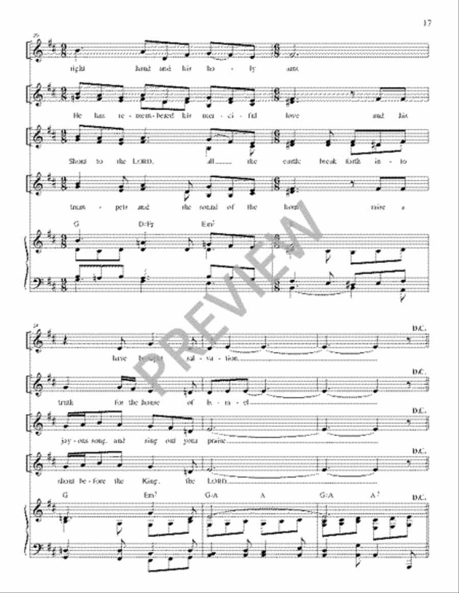 The Lyric Psalter, Solemnities, Feasts, and Other Occasions Piano scores gallery preview page 19