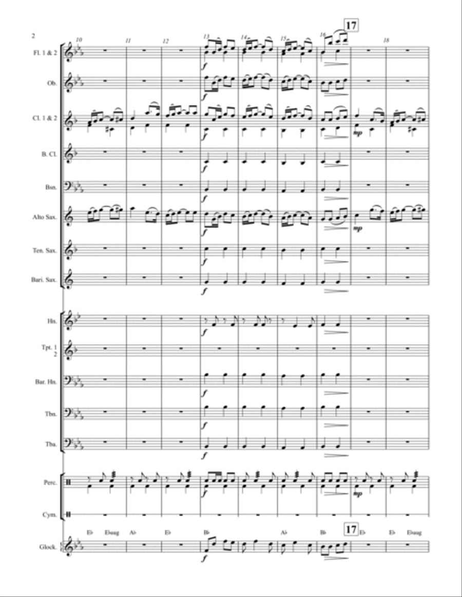 Powerline March Concert Band scores gallery preview page 2