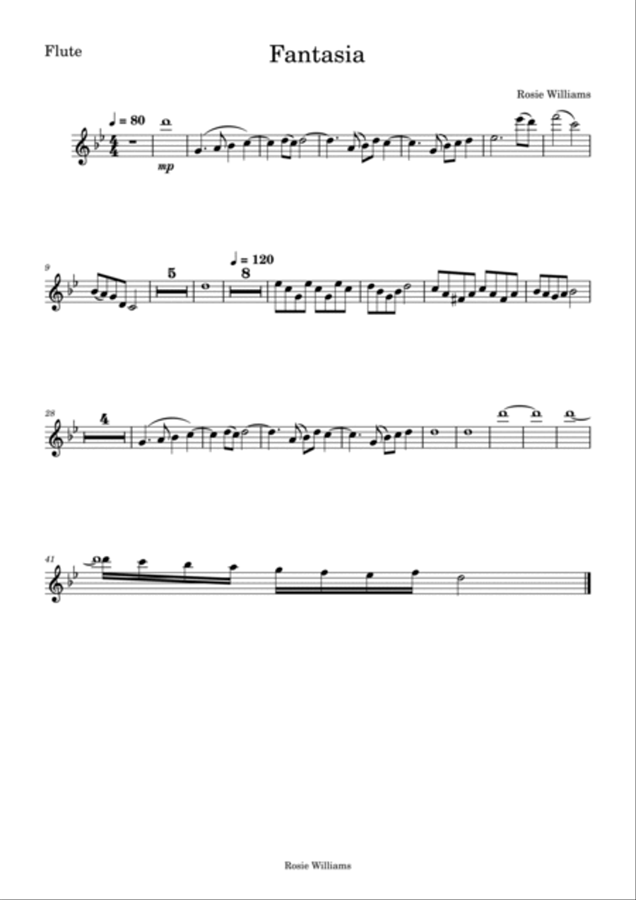 Fantasia Concert Band scores gallery preview page 5