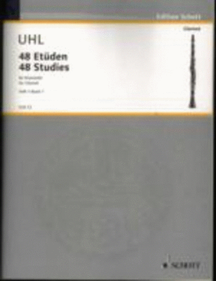 Book cover for Uhl - 48 Studies Book 1 Clarinet