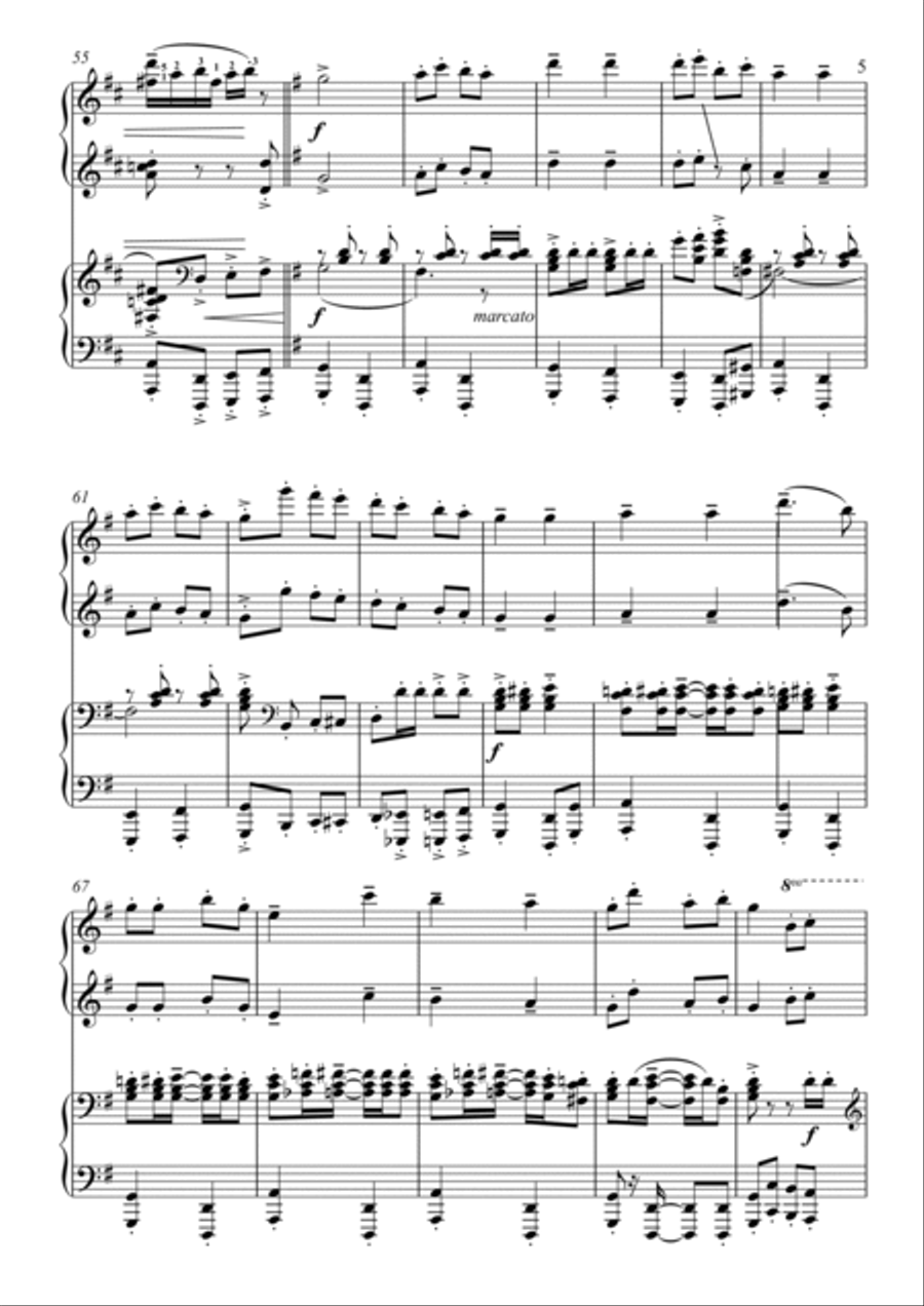 Can-Can alla Rossini (Piano Duet - Four Hands) Piano Duet scores gallery preview page 5