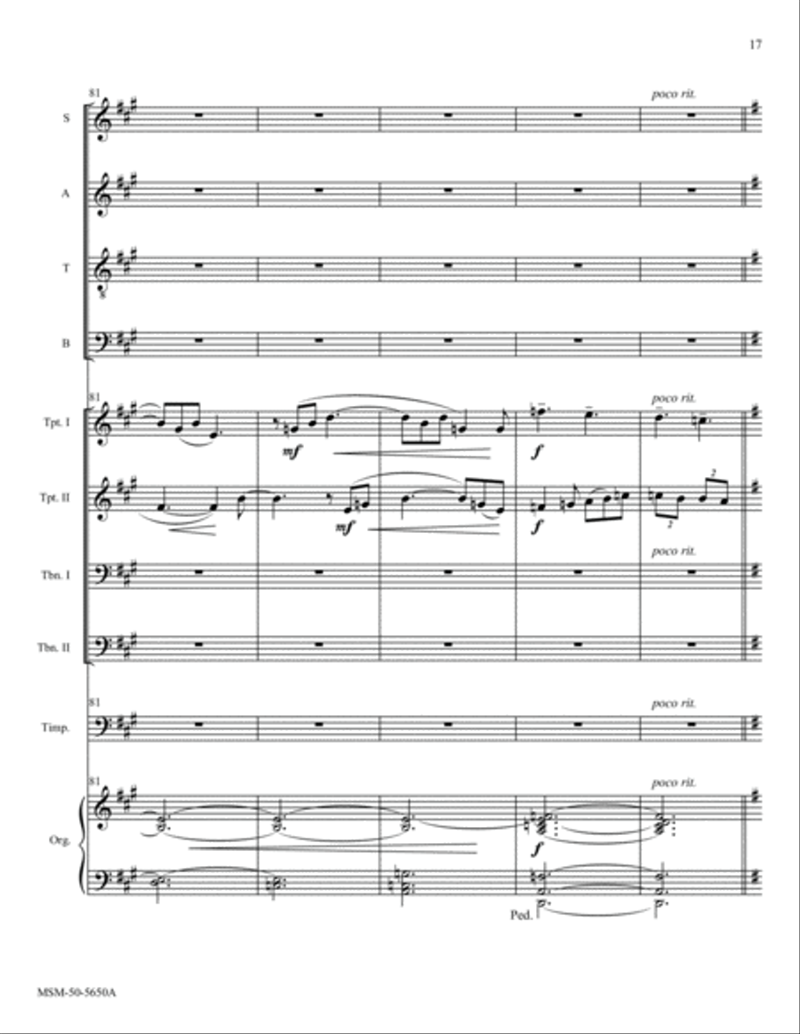 Hail this Joyful Day's Return (Full Score) Choir scores gallery preview page 8