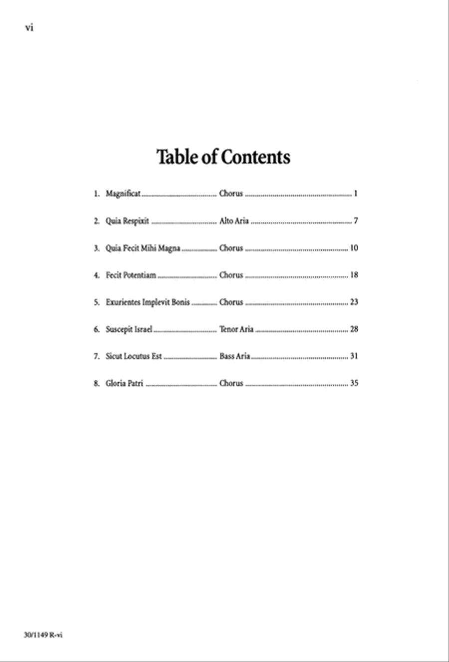 Magnificat in F - Choral Score 4-Part scores gallery preview page 8