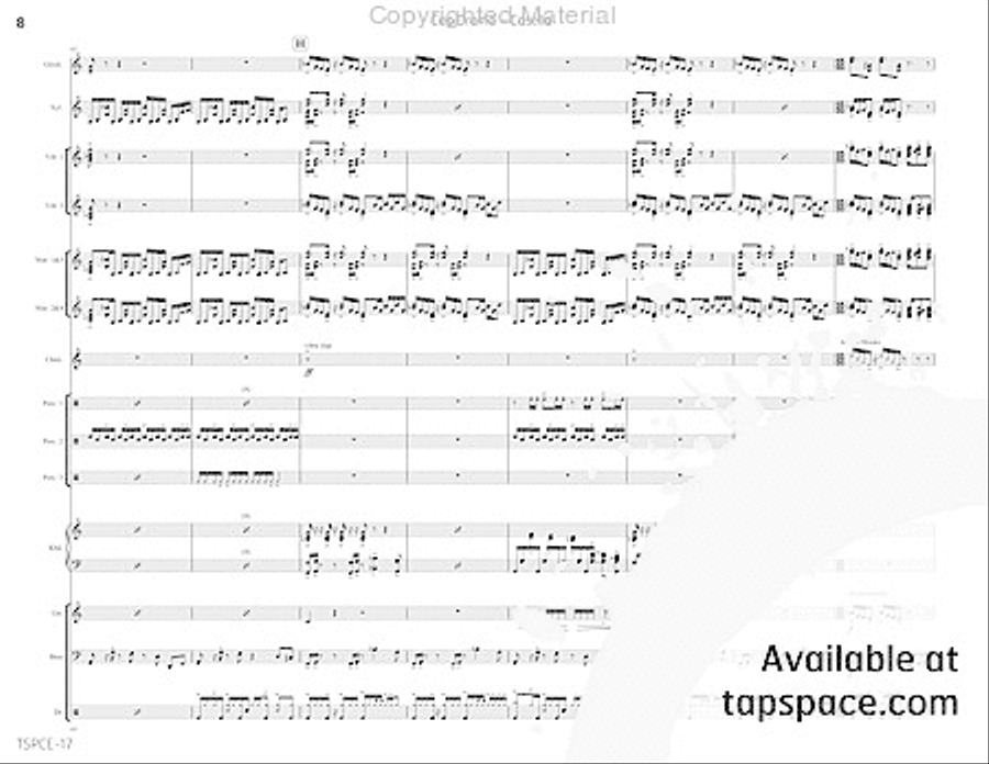 Cop Drama Percussion Ensemble scores gallery preview page 13