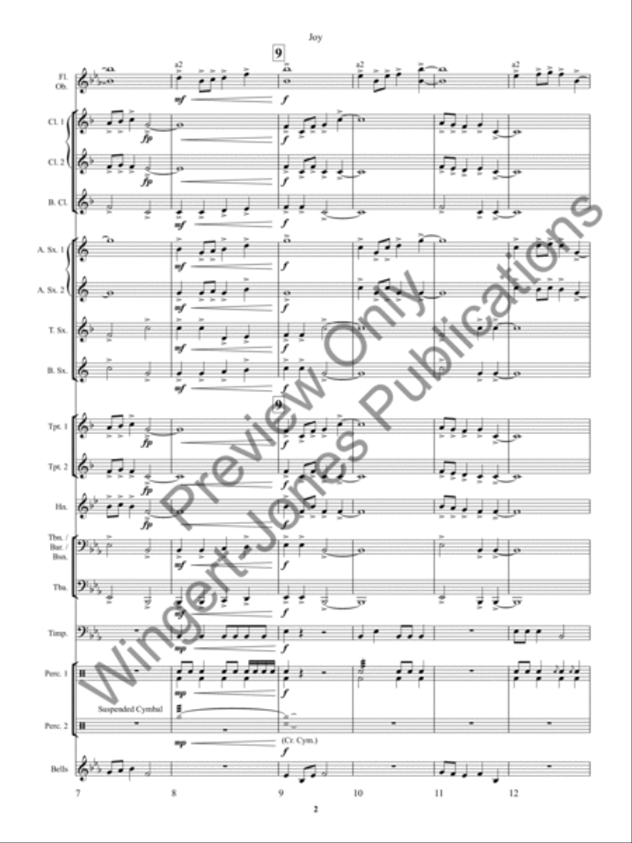 Joy Concert Band scores gallery preview page 6