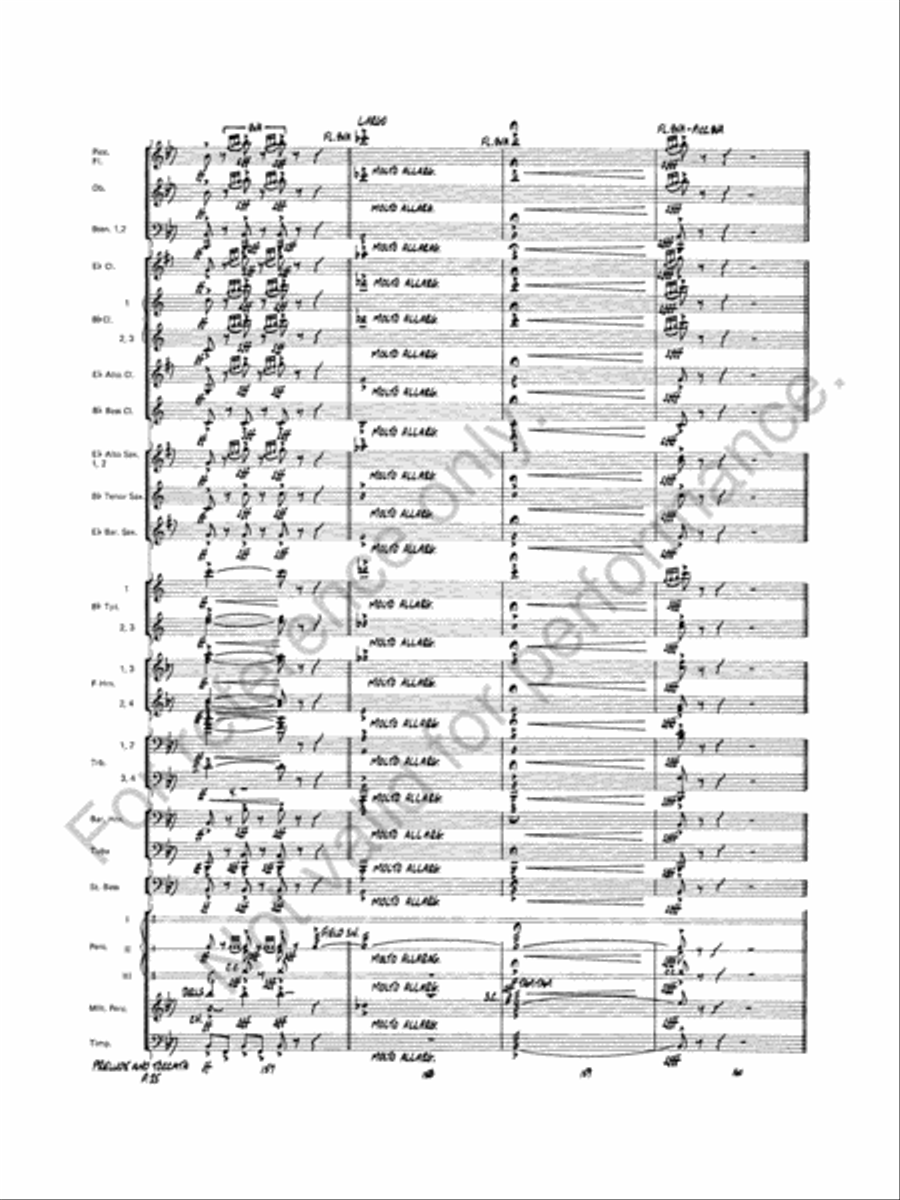 Prelude And Toccata Concert Band scores gallery preview page 36