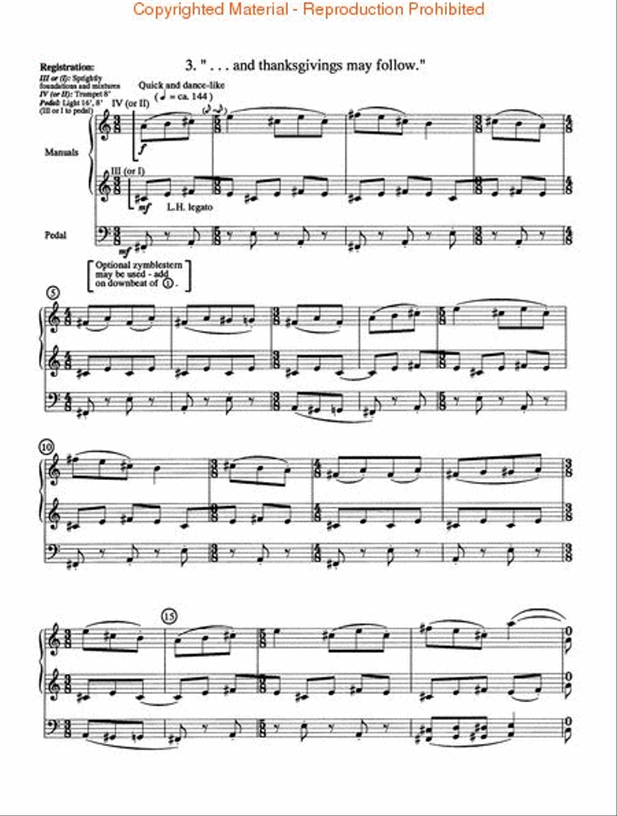 Rubrics: A Liturgical Suite for Organ Organ Solo scores gallery preview page 4