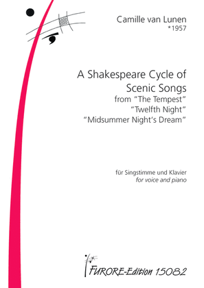 Book cover for A Shakespeare Cycle of Scenic Songs. From The Tempest, Twelfth Night, Midsummer Night's Dream