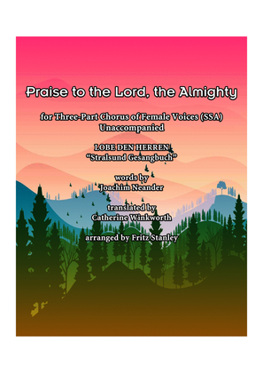 Book cover for Praise to the Lord, the Almighty - SSA A Cappella